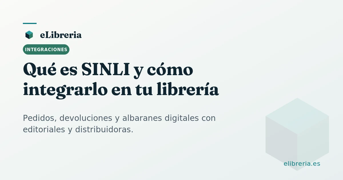 Ficheros SINLI intercambiados entre una librería y una distribuidora